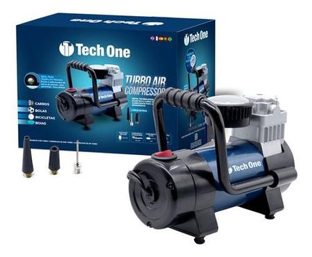 Imagem de Compressor Ar Automotivo Carro Moto Van Caminhão Turbo 12v