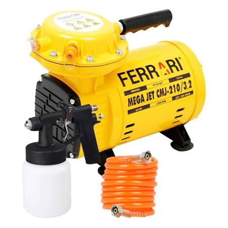 Imagem de Compressor Ar Direto 1/2 HP c/ Kit MEGA JET CMJ-210/3,2 BIVOLT FERRARI