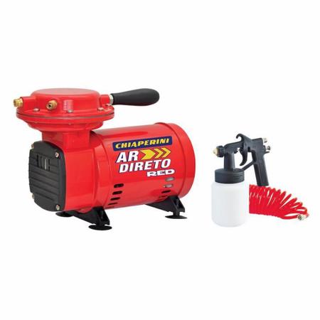 Imagem de Compressor Ar Direto Tufao Pintura Red 40psi 1/3hp Chiaperini