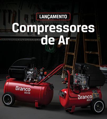 Imagem de Compressor de Ar 50 Litros 2,1 Hp 8 Pés 127v Branco Motores + Kit Pintura de Ar com 5 Peças