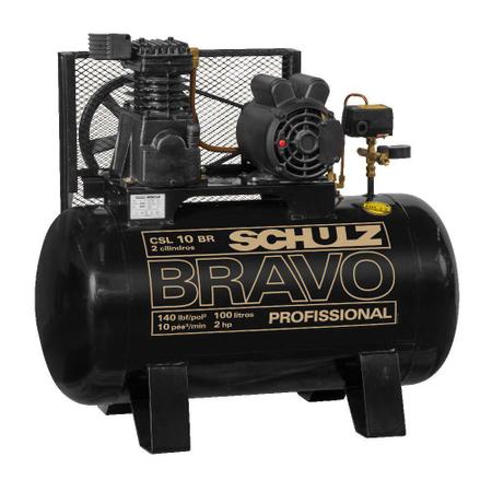 Imagem de Compressor de Ar Bravo 10 Pés 100 Litros Trifásico CSL 10 - Schulz