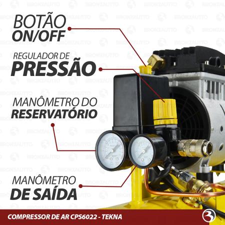 Compressor de Ar 20 Litros 220V - TEKNA-1011