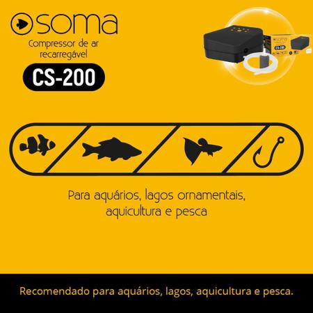 Imagem de Compressor de ar soma recarregavel cs-200 1,2l/min