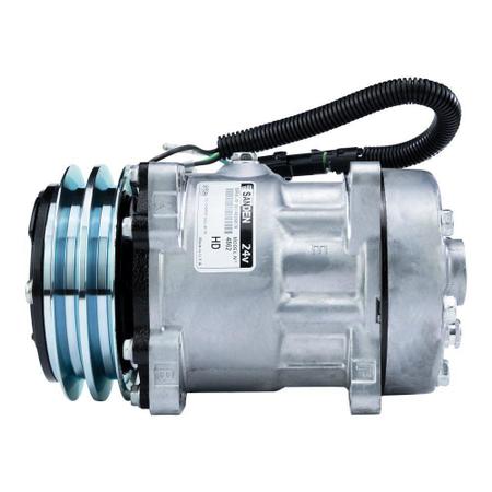 Imagem de Compressor De Ar Universal Sanden 7H15 2V 24V Flex 8 F Oem