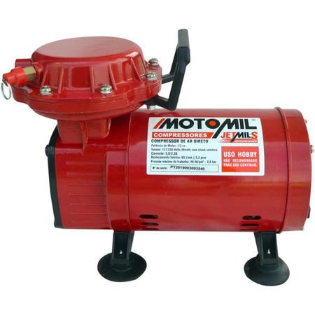 Imagem de Compressor de Diafragma Ar Direto Motomil JETMIL-S, com Pulverizador, Bivolt