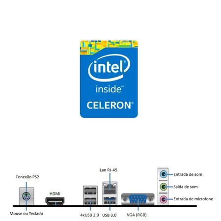 Imagem de Computador 3green Slim Intel Dual Core 4GB 1TB Wifi Monitor 25 ultrawide 25UM58-P FullHD