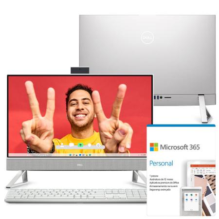 Imagem de Computador All in One Dell Inspiron 5420 i1300-M10F 23.8" IPS Full HD 13ª Gen Intel Core i5 8GB 256GB SSD Microsoft 365