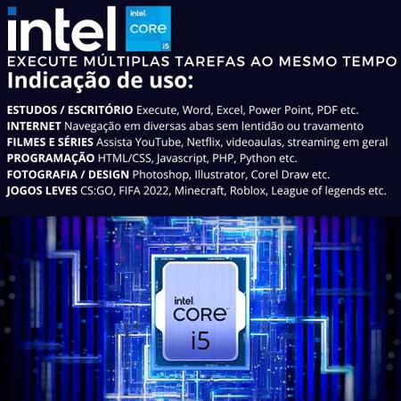 Imagem de Computador Completo 3green Desktop Intel Core i5 8GB Monitor 19.5" HDMI SSD 256GB Windows 10 3D-083