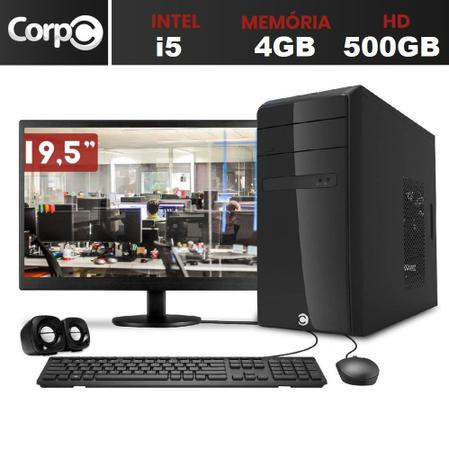 Imagem de Computador Completo com Monitor LED HDMI 19.5" Intel Core i5 4GB HD 500GB CorPC