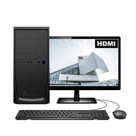 Imagem de Computador Completo Intel Core i3 4GB HD 500GB Monitor 19.5" LED HDMI Quantum Home and Business