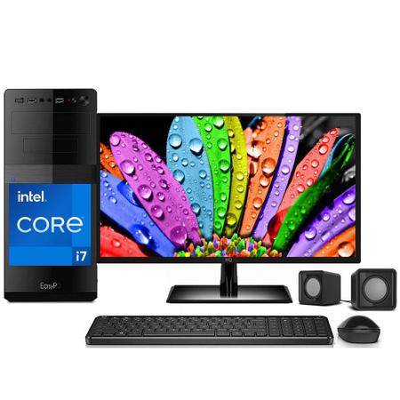 Imagem de Computador Completo Intel Core i7 8GB HD 2TB Monitor HDMI 19.5" EasyPC