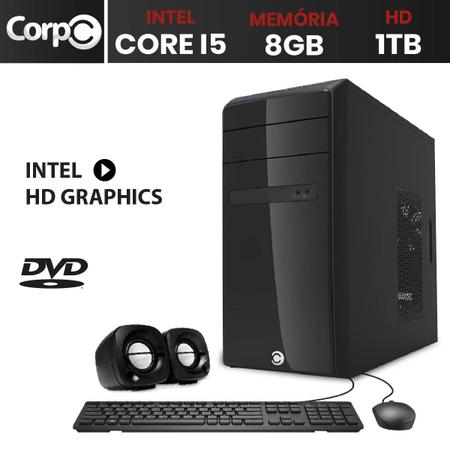 Imagem de Computador CorPC Intel Core i5 8GB DDR3, HD 1TB DVD 