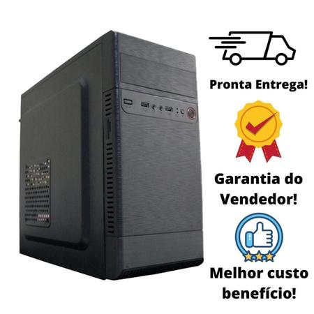 Computadores em formato de torre com possibilidade de expansão de  características