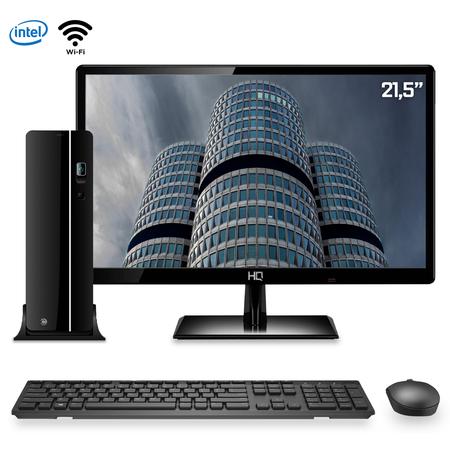 Imagem de Computador Desktop com Monitor 21.5 Full HD CorPC SlimPC Intel Core i7 4GB HD 500GB HDMI Wifi Mouse e Teclado sem fio