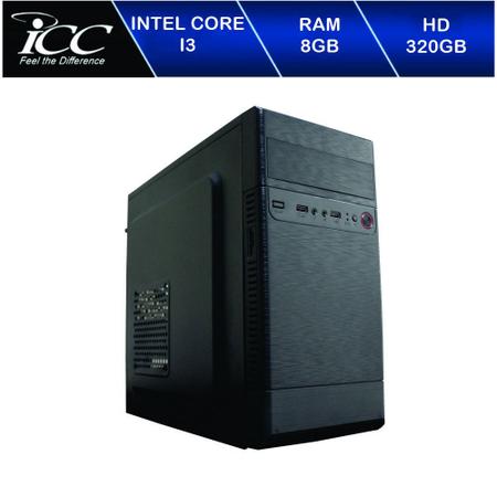 Imagem de Computador Desktop ICC IV2380K3W Intel Core I3 3.20 ghz 8GB HD 320GB Kit Multimídia Windows 10