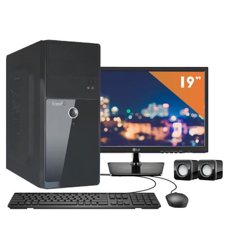 Imagem de Computador EasyPC Intel Core i7 8GB HD 2TB Monitor 19.5 LG 20M37A