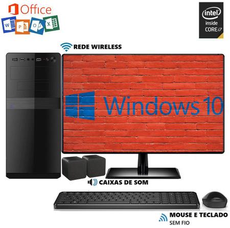 Imagem de Computador EasyPC MicrosoftPack Intel Core i7 12GB HD 3TB Monitor 19.5 LED Wifi Windows 10 e Office 