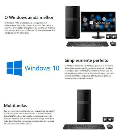 Imagem de Computador EasyPC Standard+ Intel Core i3 4GB HD 320GB Monitor 15.6 Windows 10 + Pacote Office