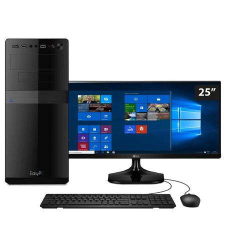 Imagem de Computador EasyPC Standard+ Intel Core i3 4GB HD 320GB Monitor 25 LG Windows 10 + Pacote Office