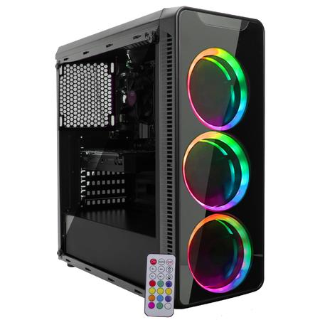 Imagem de Computador Gamer BestON Intel Core i7 (Geforce GTX 1050Ti 4GB) 16GB RAM SSD 240GB HD 3TB Fonte 500W 80 Plus