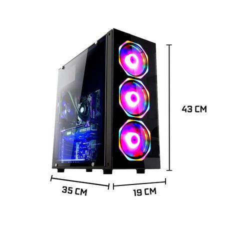 Imagem de Computador Gamer Fácil  Completo Intel Core i5 8GB HD 500GB GeForce 2GB Monitor 21,5" HDMI LED