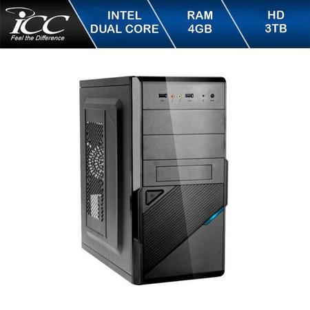 Imagem de Computador ICC IV1844CM19 Intel Dual Core  4GB HD 3TB DVDRW Kit Mult Mon.19,5