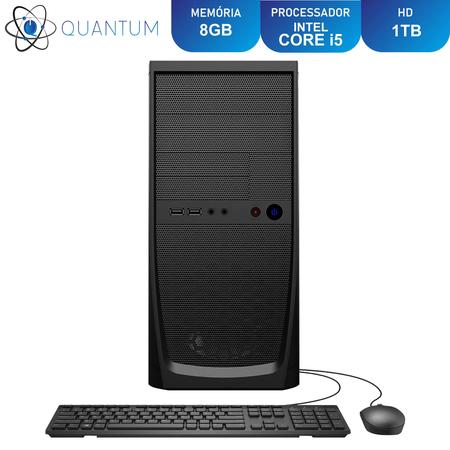 Computador PC CPU Intel Core i5 RAM 8GB HD 1TB com mouse e teclado Quantum  Home and Business - Computador / Desktop - Magazine Luiza