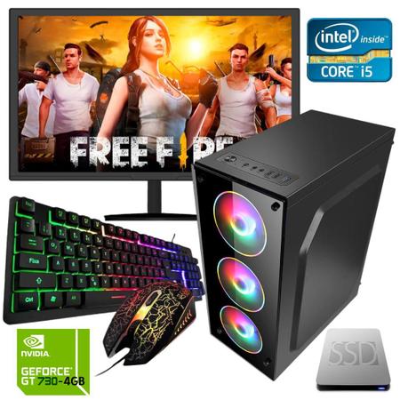 Computador Completo Gamer i5 16Gb SSD 480G RGB monitor 27″ - Virtual  Equipamentos