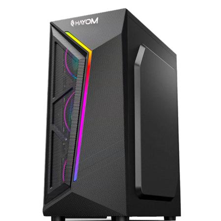 Imagem de Computador rgb gamer ryzen 5 5600g - 16gb de ram- ssd 480gb- gabinete acompanha 4 coolers rgb 