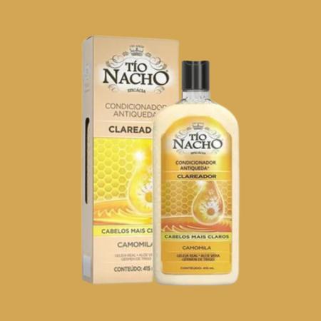 Condicionador Antiqueda Clareador Camomila 415ml Tio Nacho - Genomma Imagem de Condicionador Antiqueda Clareador Camomila 415ml Tio Nacho