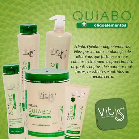 Imagem de Condicionador Quiabo + Oligoelementos 300 ml - Vitiss Cosméticos - Cabelos Danificados e Com Pontas Duplas