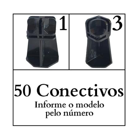 Imagem de Conectivo Conector Para Balcão De Vidro 50 Conectivo +14 Pés