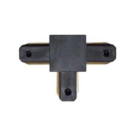 Imagem de Conector Conexão Emenda Trilho Eletrificado LED Tipo I L T X Preto Spot Resistente Forma RETO180  L90  T240  X360