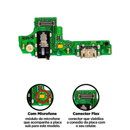 Imagem de Conector De Carga Flex Placa Compativel Galaxy A10s A107