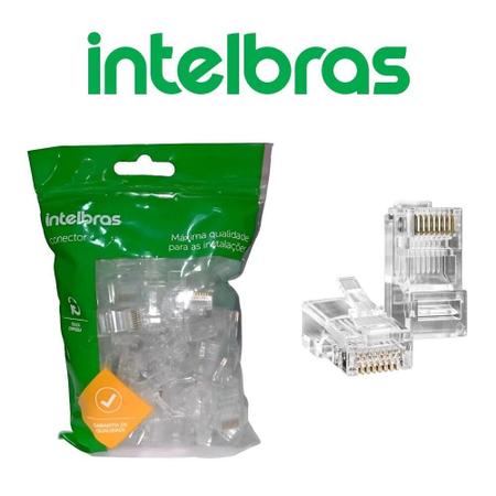 Imagem de Conector De Passagem Intelbras Conex 1000 Rj45 Cat5E 50Un