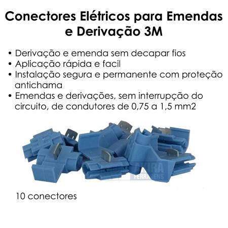 Imagem de Conector Emenda Derivação 3m Scotchlok 1,5mm Idc 15 Amp 560