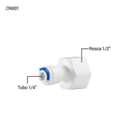 Imagem de Conector Filtro Planeta Água Rosca 1/2 Mang 1/4 Reta Cn001 - PLANETA AGUA - Planeta Àgua