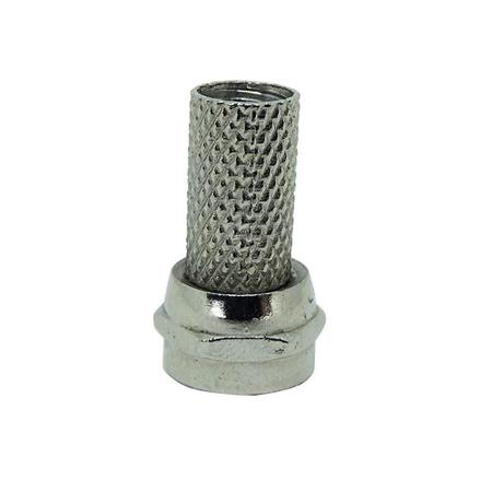 Conector Macho Coaxial Rosca Rg 6 (2 Unidades) Foxlux Imagem de Conector Macho Coaxial Rosca Rg 6 (2 Unidades) Foxlux