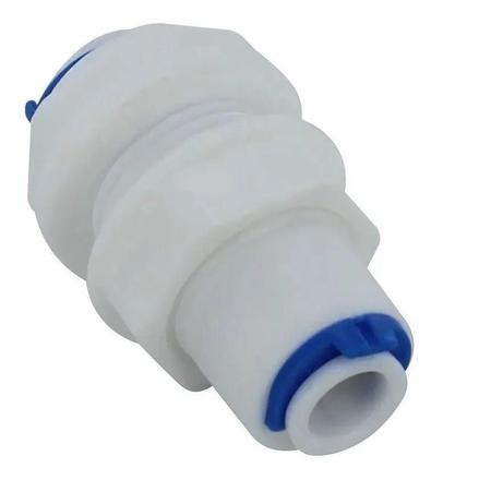 Imagem de Conector Niple Passa Furos 1/4 Por 1/4 Bulkhead Ibbl - Polar