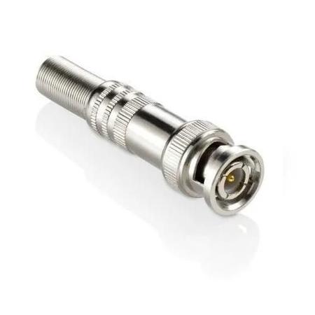 Imagem de Conector Plug Bnc Macho Parafuso Com Mola