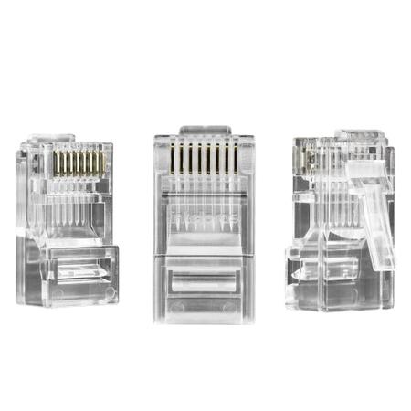 Imagem de Conector RJ45 CAT6 50un Conex 1000 Intelbras Macho Gigalan