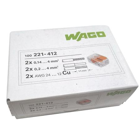 221-412 CONECTOR WAGO 2 VIAS
