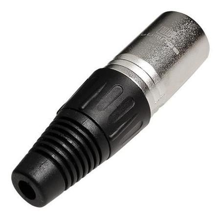 Imagem de Conector Xlr Canon Macho Metalico Mic Dmx Lu71217 Luminos