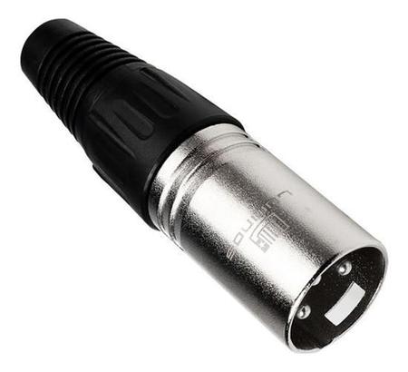 Imagem de Conector Xlr Canon Macho Metalico Mic Dmx Lu71217 Luminos