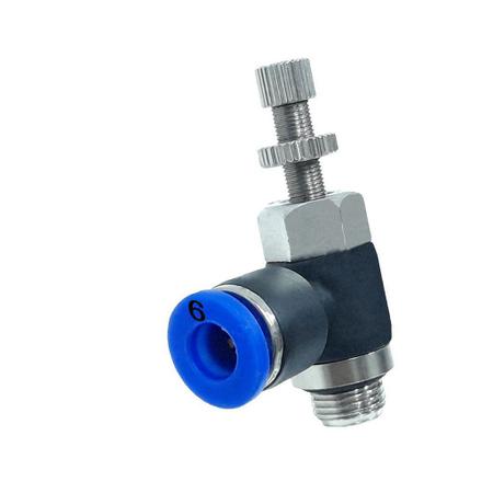 Imagem de Conexão Pneumática Válvula Reguladora De Fluxo 1/8 Bsp X 6 mm