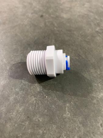 Imagem de Conexão reta rosca 1/2 m para tubo 1/4 para filtro/purificador