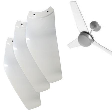 Imagem de Conj. Hélice 3 Pás para Ventilador Nano Aliseu Branco