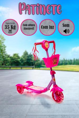 Imagem de Conjuntinho Patinete Rosa Cestinha até 35 kg 2 3 4 Anos