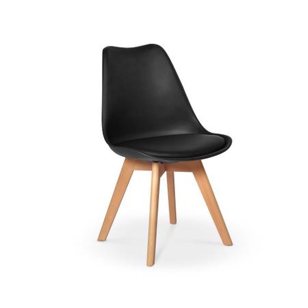 Imagem de Conjunto 04 Cadeiras Eames Wood Leda Design - Preta