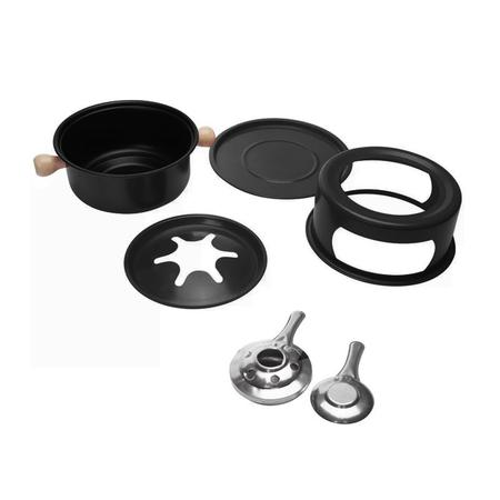 Imagem de Conjunto 11 Peças De Fondue Inox Para Queijo Ou Chocolate